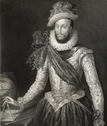 Retrato de Sir Walter Raleigh (1554-1618) de 